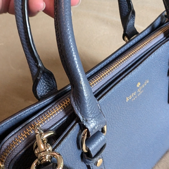 Kate Spade tote handbag in blue - Picture 8 of 11